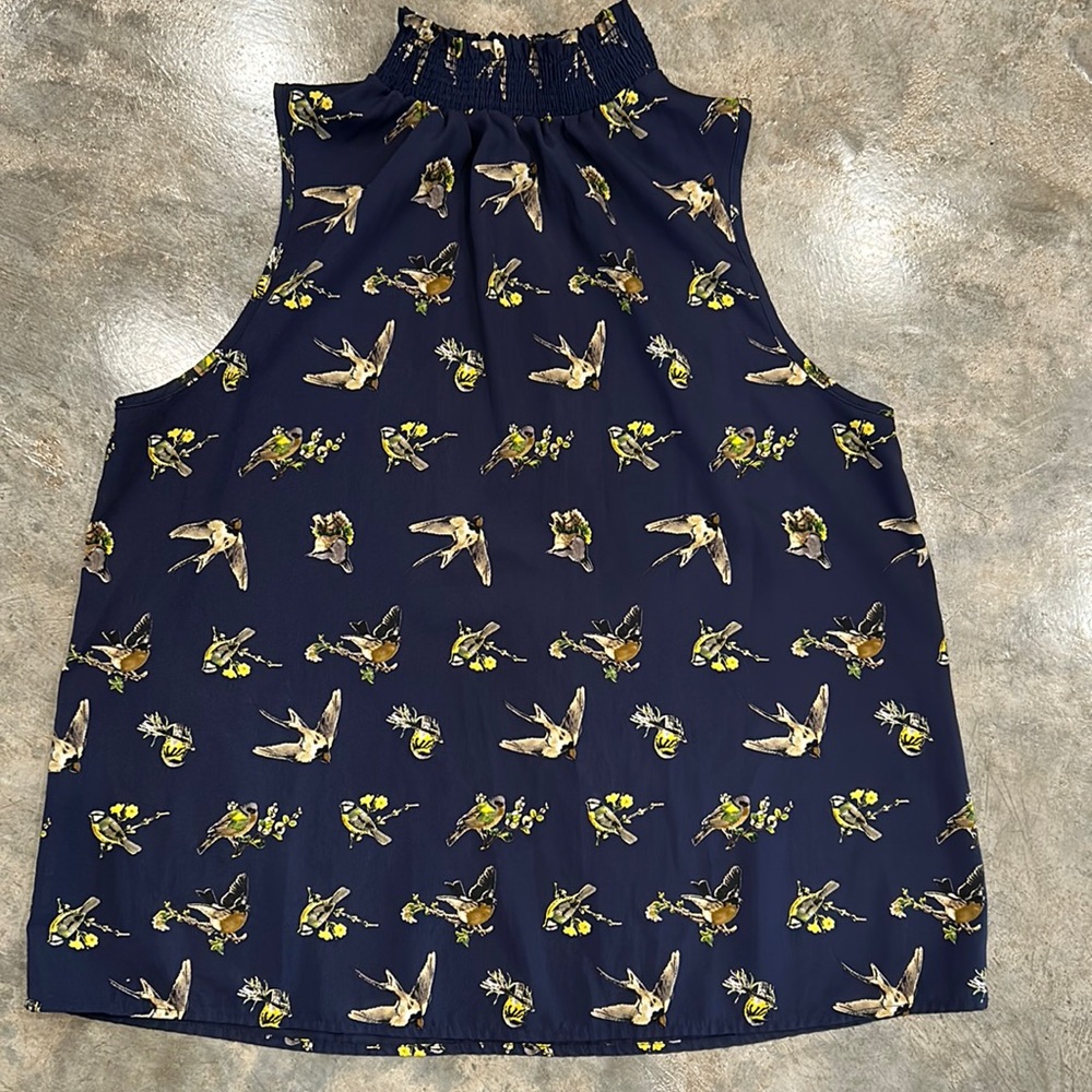 Navy Bird print tank